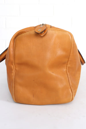 Vintage CHRISTIAN DIOR BAGAGES Leather & Suede 'Boston' Duffle Bag