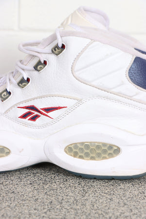 Vintage REEBOK Allen Iverson 90s Question Mid 'Blue Toe' Sneakers (11)