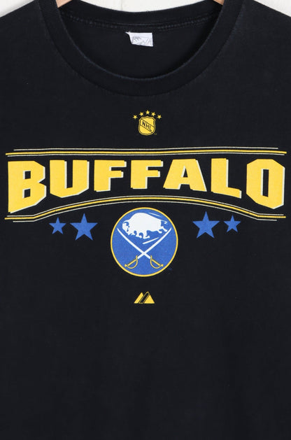 NHL Buffalo Sabres Championship History Front Back T-Shirt (M-L)