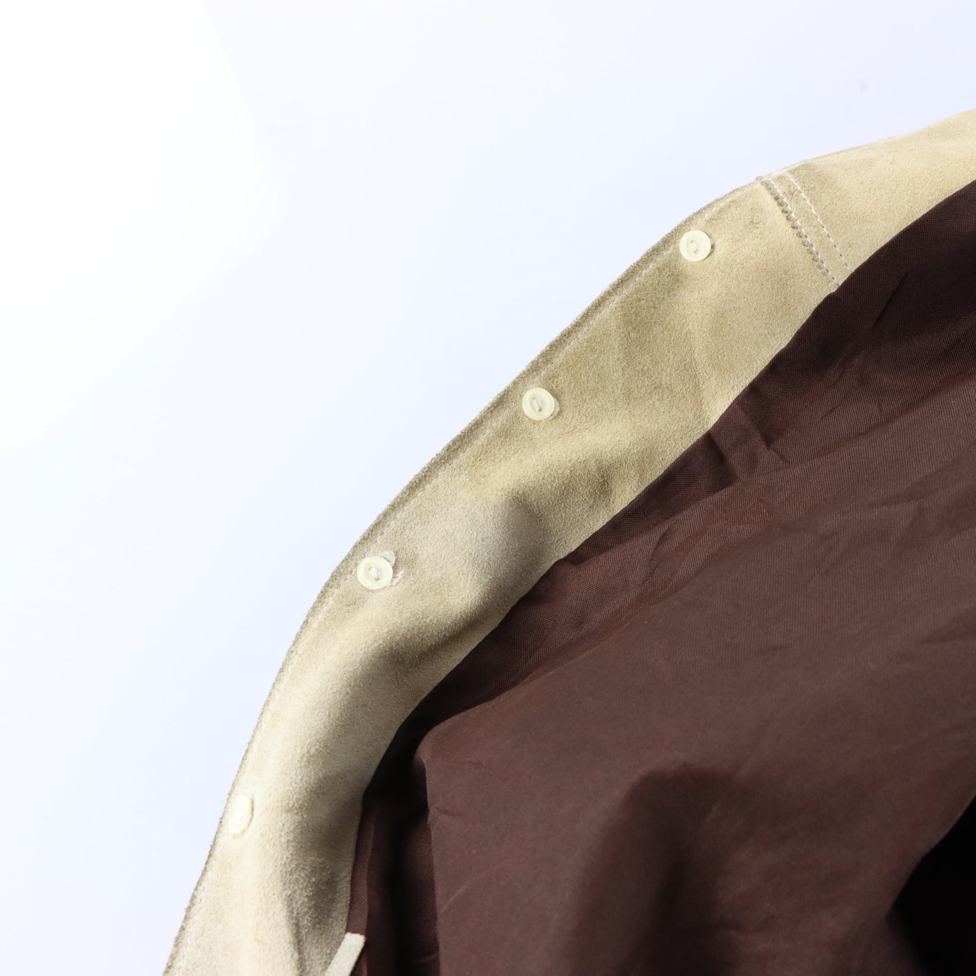 Vintage CREACIONES Hand-Tooled Beige Suede Western Fringe Jacket (XL) Vintage Sole Melbourne