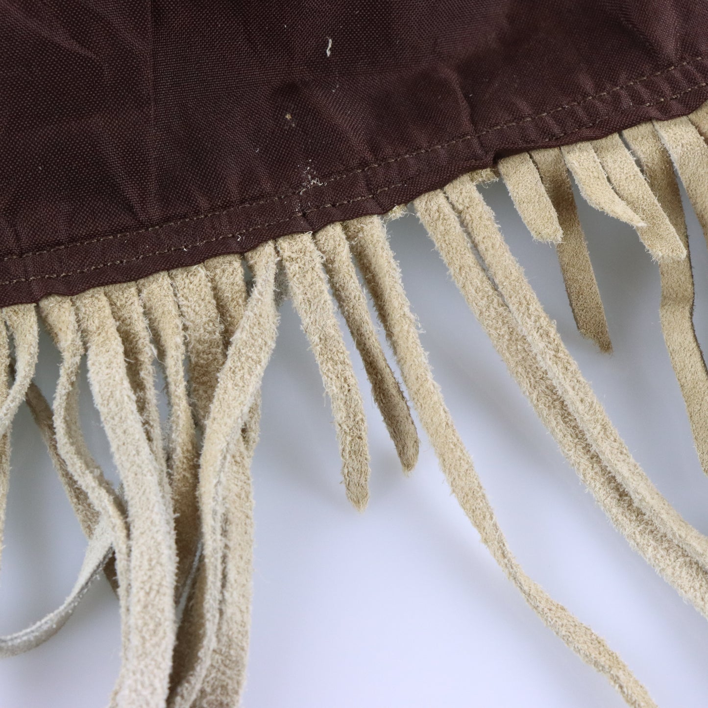 Vintage CREACIONES Hand-Tooled Beige Suede Western Fringe Jacket (XL) Vintage Sole Melbourne