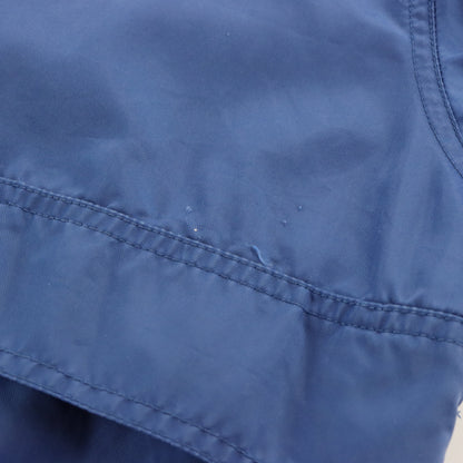 Vintage NIKE Blue & White Embroidered Swoosh Convertible Hood 1/4 Zip Windbreaker (M) Vintage Sole Melbourne