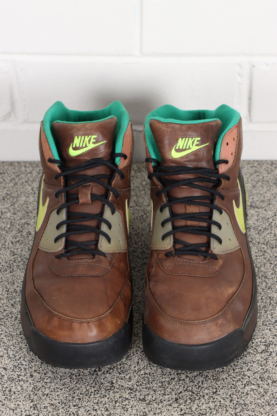 NIKE Air Max 90 Brown Leather Sneaker Boots (11.5)