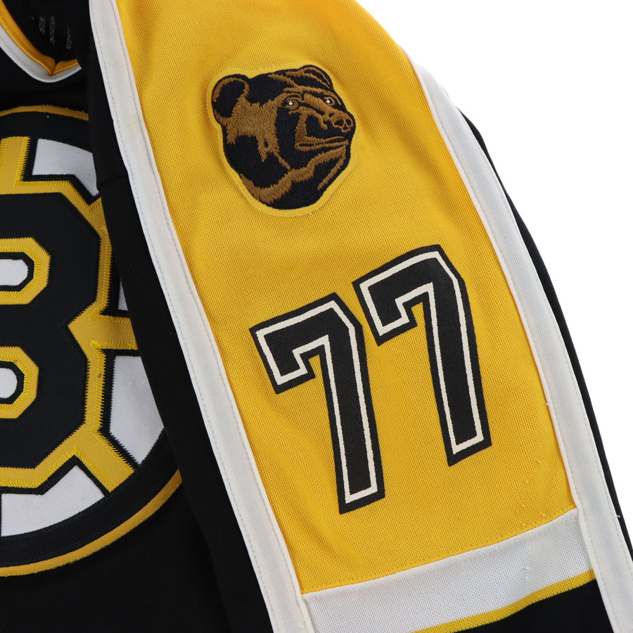 NHL Boston Bruins Ray Bourque Yellow Black Hockey Jersey (L)