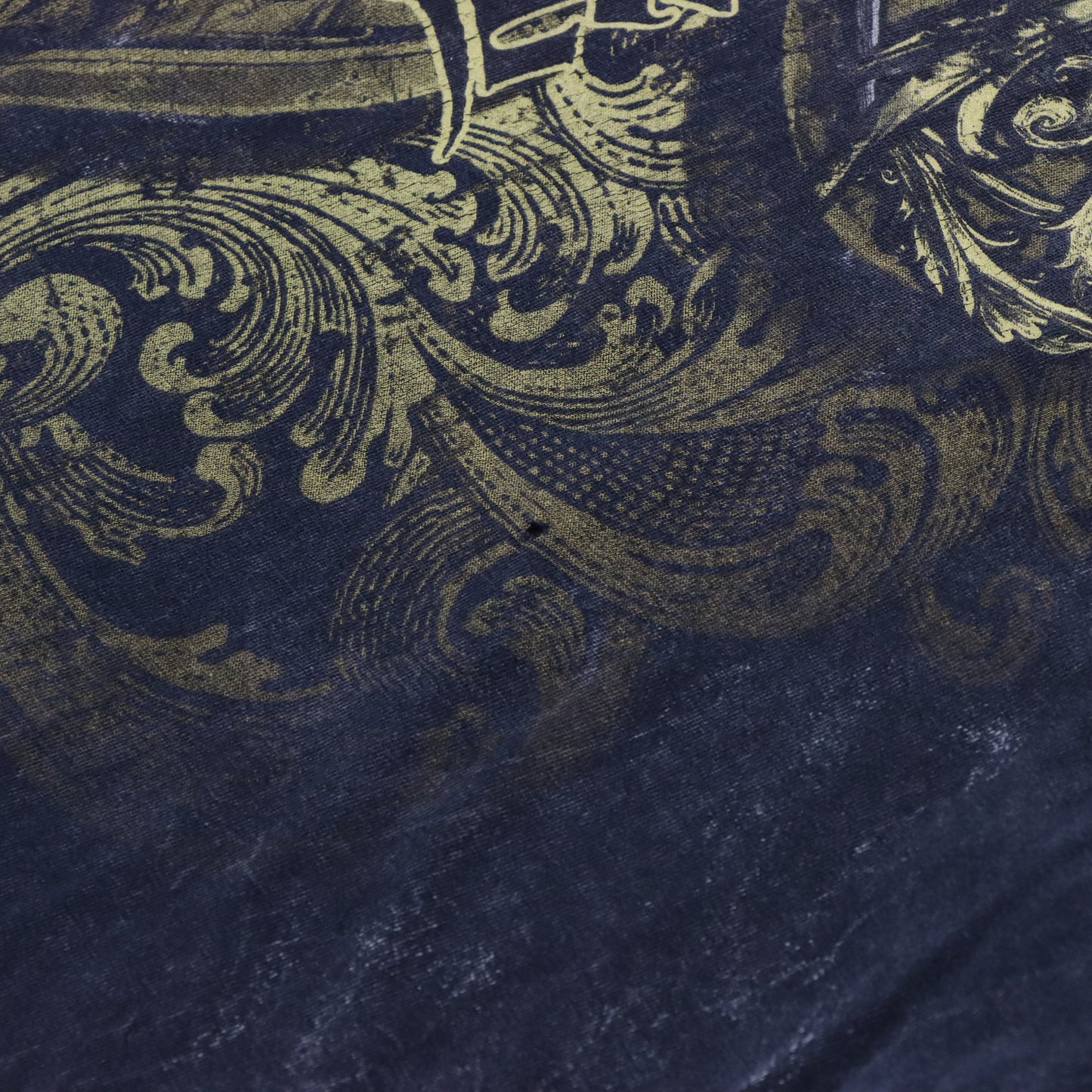 ELITE MMA Y2K Skull Grunge Yellow & Grey Faded Vintage T-Shirt (XXL) Vintage Sole Melbourne
