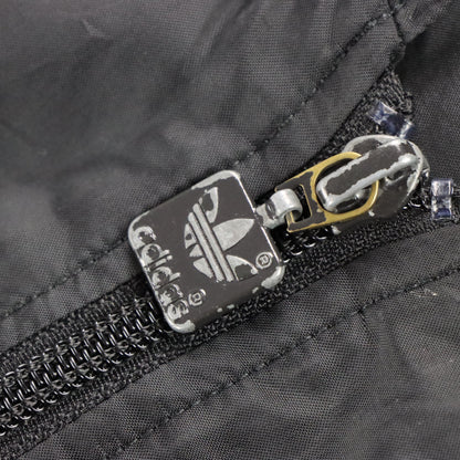 Vintage ADIDAS Embroidered Logo Grey & Black Windbreaker Jacket (M) Vintage Sole Melbourne