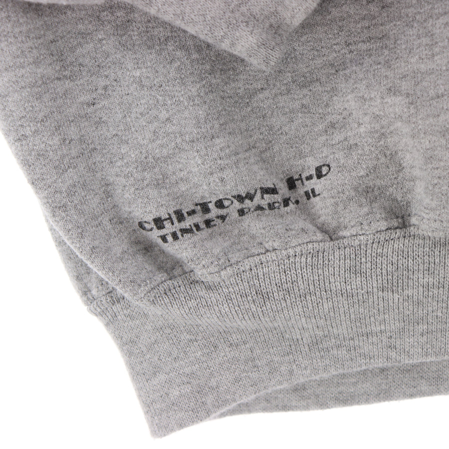 HARLEY DAVIDSON Reflective Red Logo Grey Marle Sweatshirt (XL)