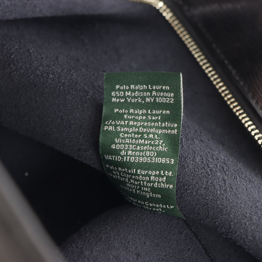 LAUREN RALPH LAUREN 'Classic Tate' Black Leather Tote Bag