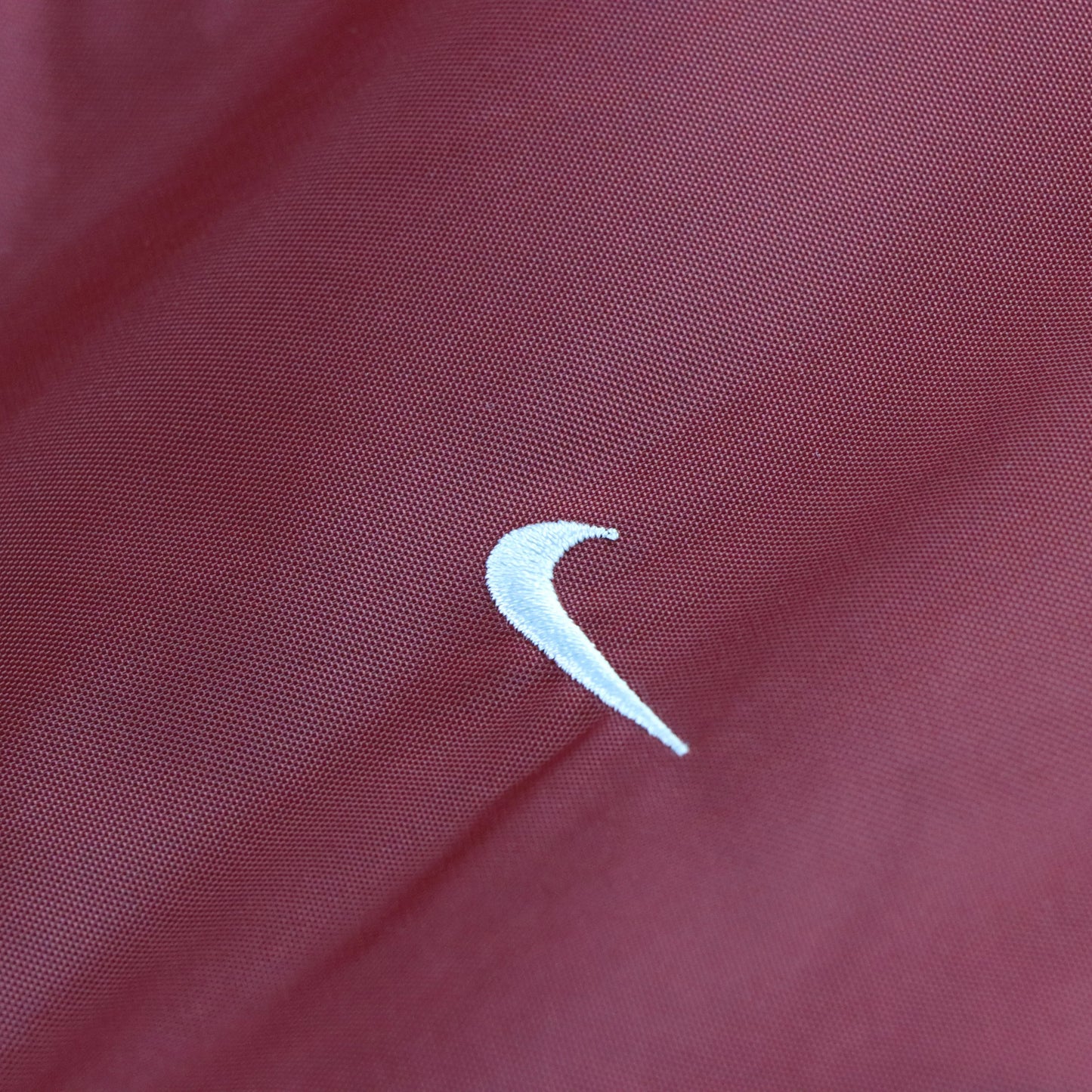 NIKE Vintage REVERSIBLE Swoosh Fleece Lined Zip Up Hooded Red Jacket (XL-XXL)