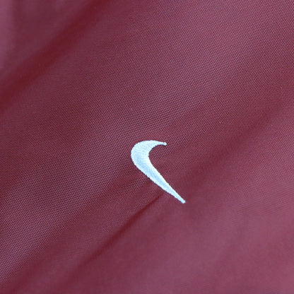 NIKE Vintage REVERSIBLE Swoosh Fleece Lined Zip Up Hooded Red Jacket (XL-XXL)
