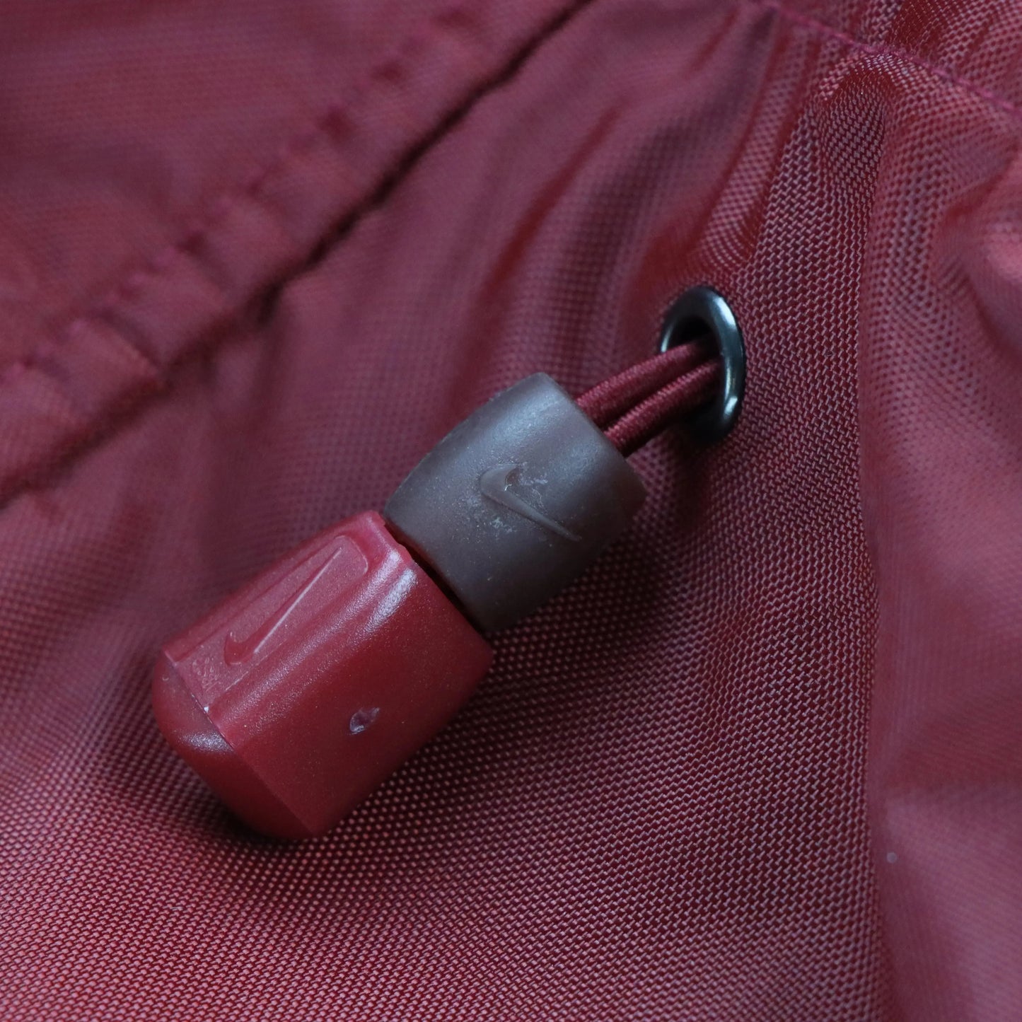 NIKE Vintage REVERSIBLE Swoosh Fleece Lined Zip Up Hooded Red Jacket (XL-XXL)