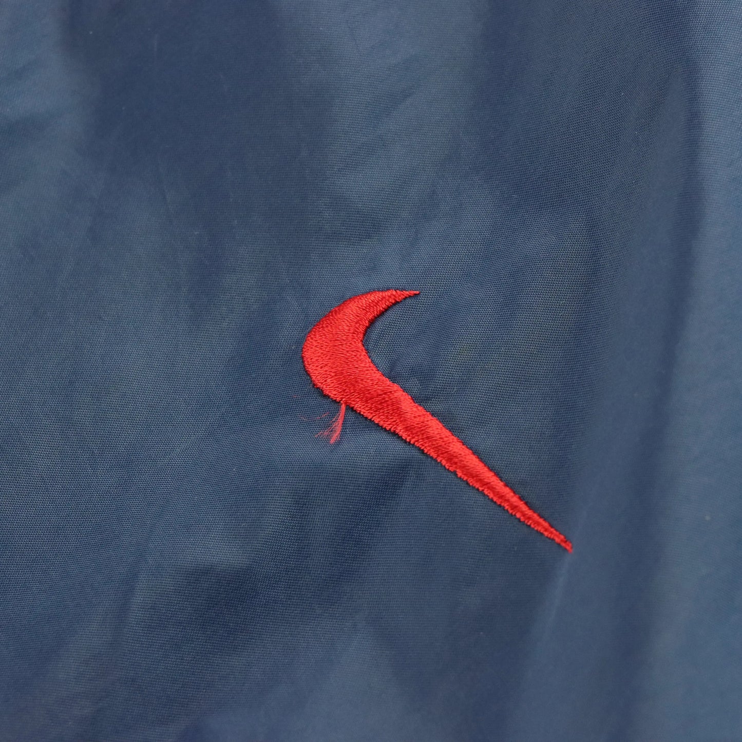 NIKE Vintage REVERSIBLE Swoosh Fleece Lined Zip Up Hooded Red Jacket (XL-XXL)