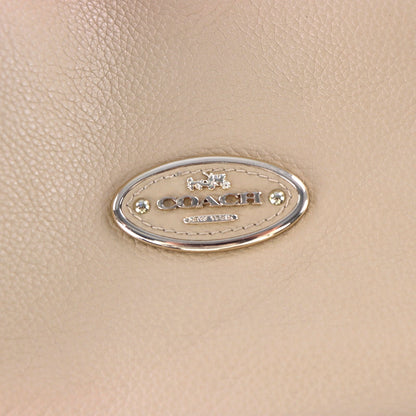 COACH 'Edie' 33547 Beige Leather Hobo Bag