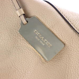 COACH 'Edie' 33547 Beige Leather Hobo Bag