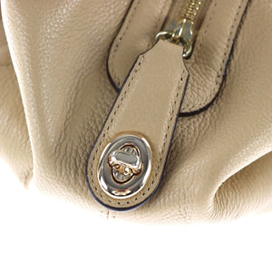 COACH 'Edie' 33547 Beige Leather Hobo Bag