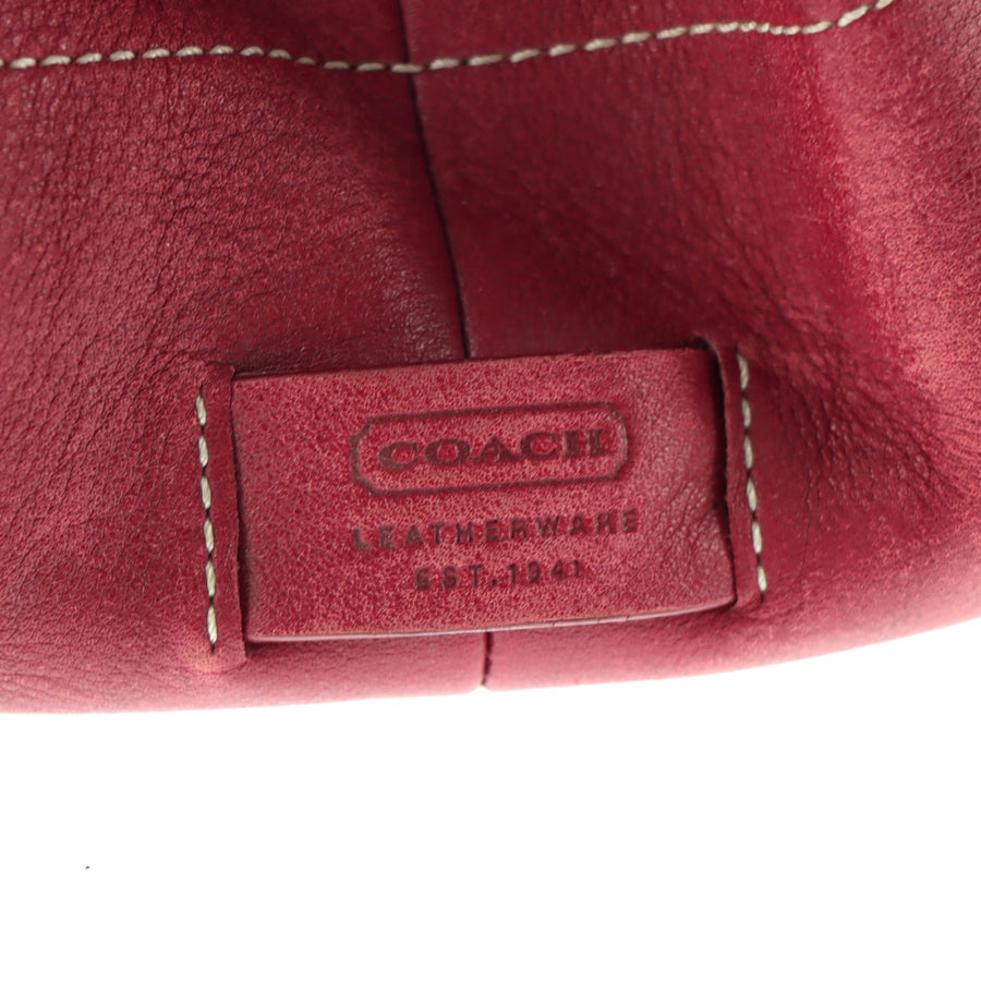 COACH 'Hamptons' 7757 Red Leather Tote Bag