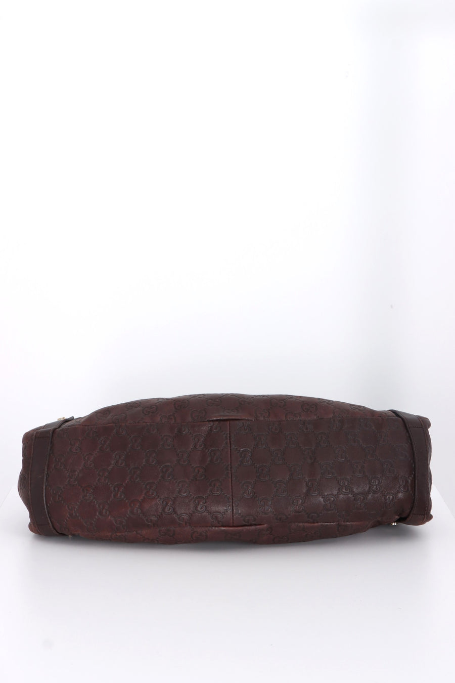 GUCCI 'Guccissima' Abbey Brown Leather Tote Bag