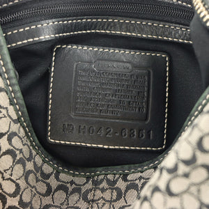 COACH Signature Jacquard 6351 Mini Hobo Bag