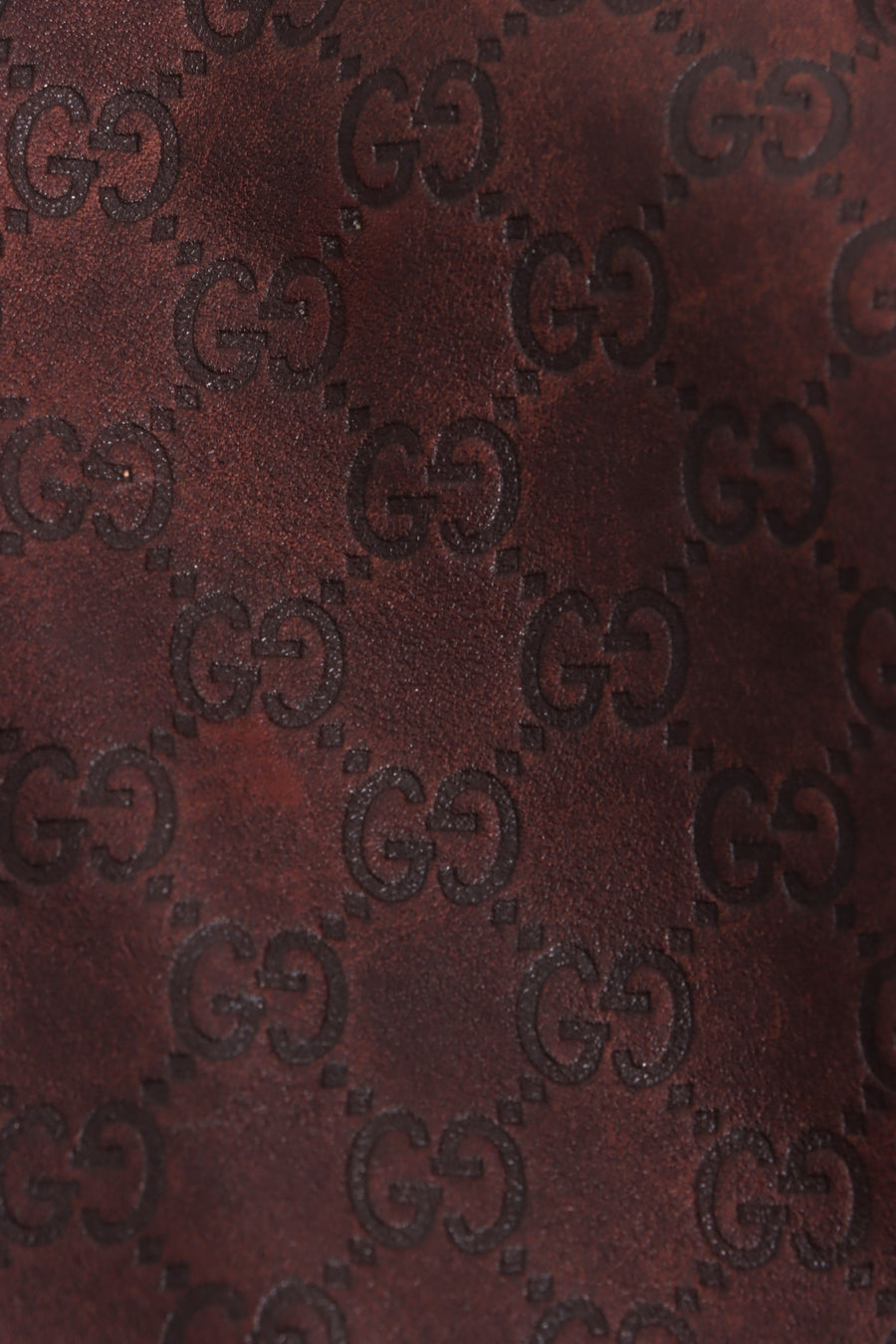 GUCCI 'Guccissima' Abbey Brown Leather Tote Bag