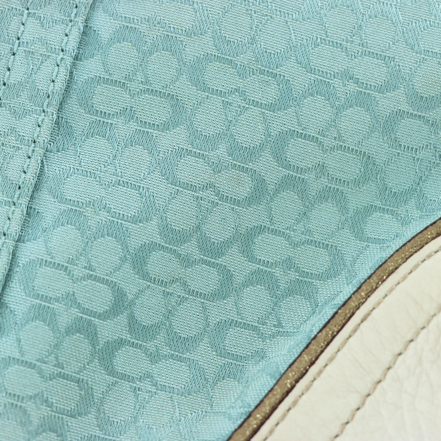 COACH 'Soho' 1457 Signature Blue Jacquard Shoulder Bag