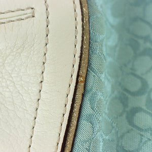COACH 'Soho' 1457 Signature Blue Jacquard Shoulder Bag