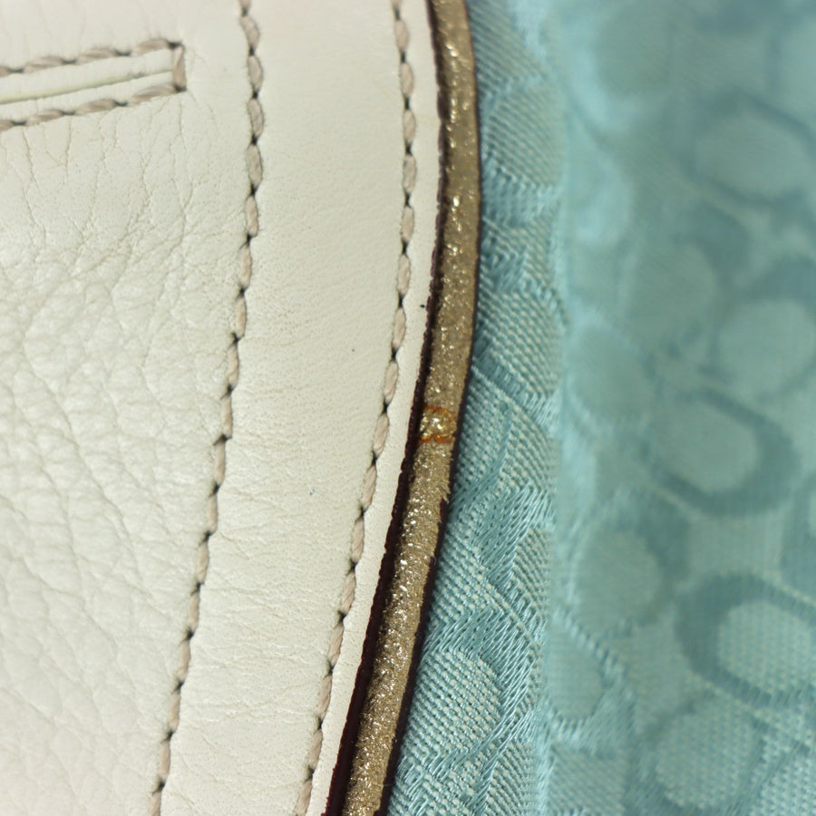 COACH 'Soho' 1457 Signature Blue Jacquard Shoulder Bag