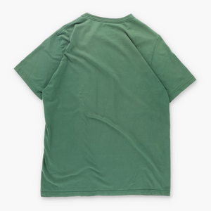NIKE Embroidered Swoosh Logo Standard Fit Green T-Shirt (L)