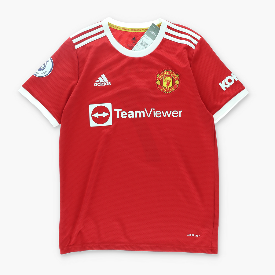 BOOTLEG Manchester United 2021/22 Home Soccer ADIDAS Jersey (M)