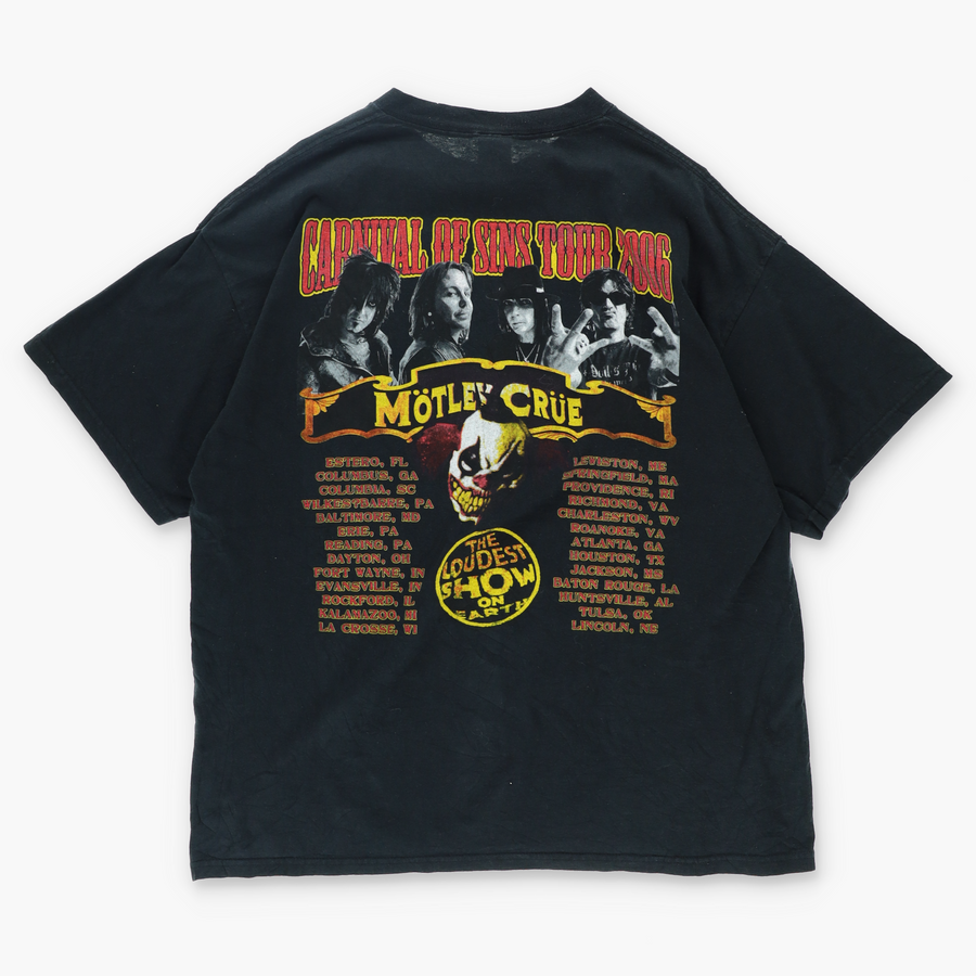 Mötley Crüe 'Carnival of Sins Tour' Band Promo Music T-Shirt (XL)