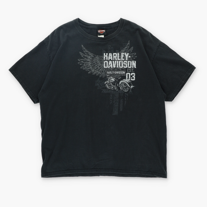 HARLEY DAVIDSON Las Vegas Nevada Skull and Wings T-Shirt (XL)