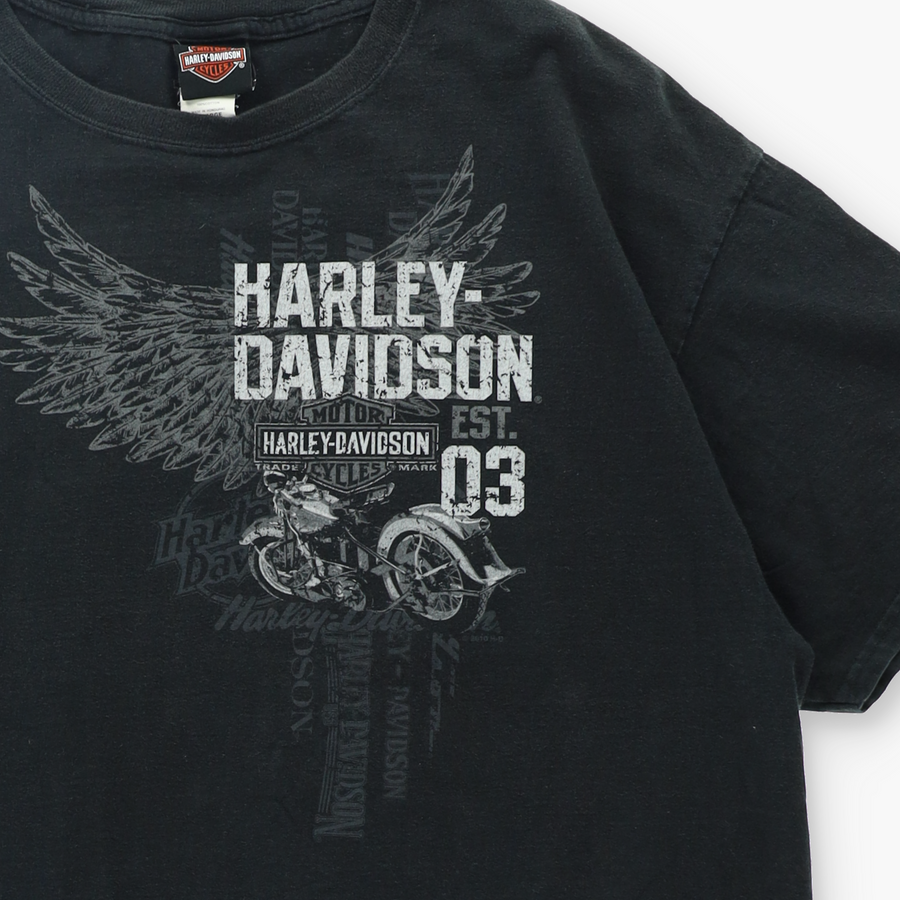 HARLEY DAVIDSON Las Vegas Nevada Skull and Wings T-Shirt (XL)