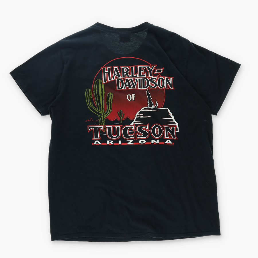 HARLEY DAVIDSON Santa Clause Motorcyclist T-Shirt (XL)