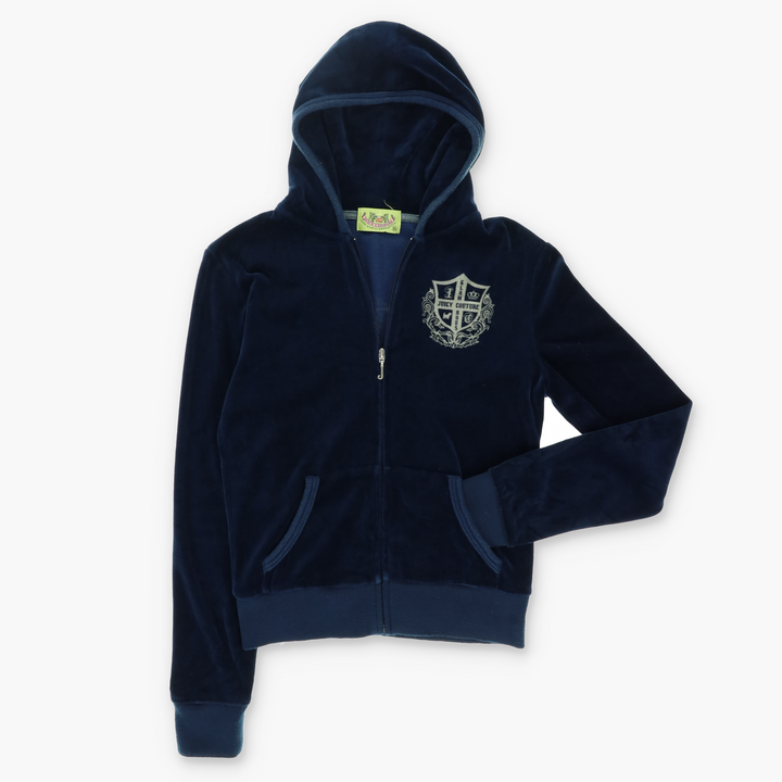 JUICY COUTURE Y2K Velvet Full Zip USA Made Hoody (M-L)