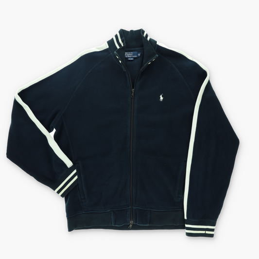POLO by Ralph Lauren Full Zip Navy Vintage Sweatshirt (XL)