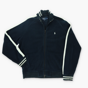 POLO by Ralph Lauren Full Zip Navy Vintage Sweatshirt (XL)