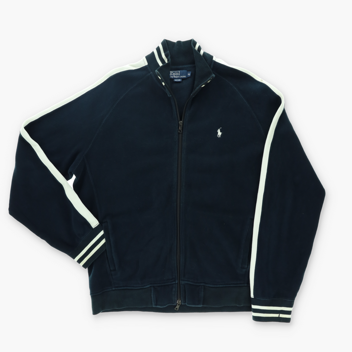 POLO by Ralph Lauren Full Zip Navy Vintage Sweatshirt (XL)