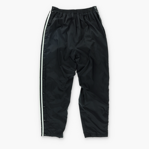ADIDAS Team 3-Stripe Snap Open Black Track Pants (M)