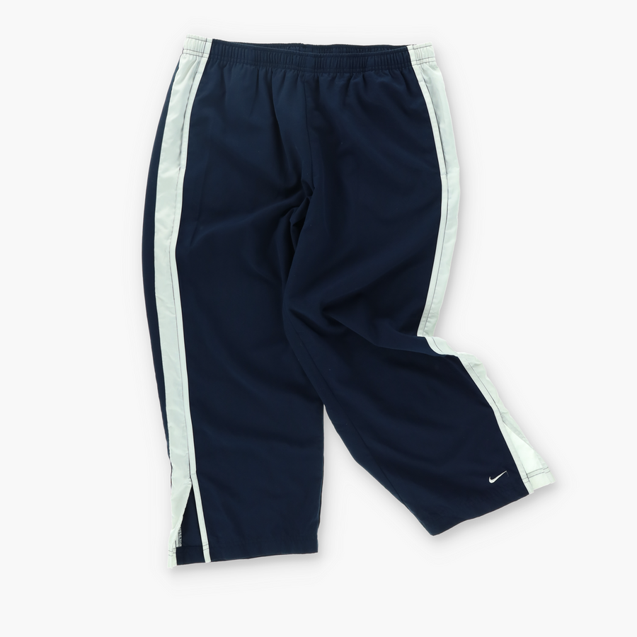 NIKE 7/8 Length White Stripe Side Detail Track Pants (Women's XL)