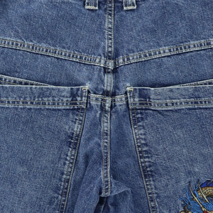 JNCO Jeans Embroidered Dragon Baggy Denim Shorts (18)