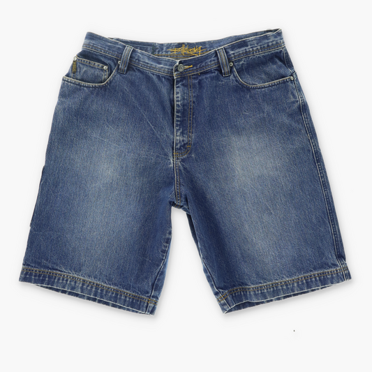 BILLABONG Graffitti Pocket Detail Baggy Denim Surf Shorts (36)
