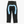 MONEY TALKS Blue Leather Look Wings Baggy Jeans (32)