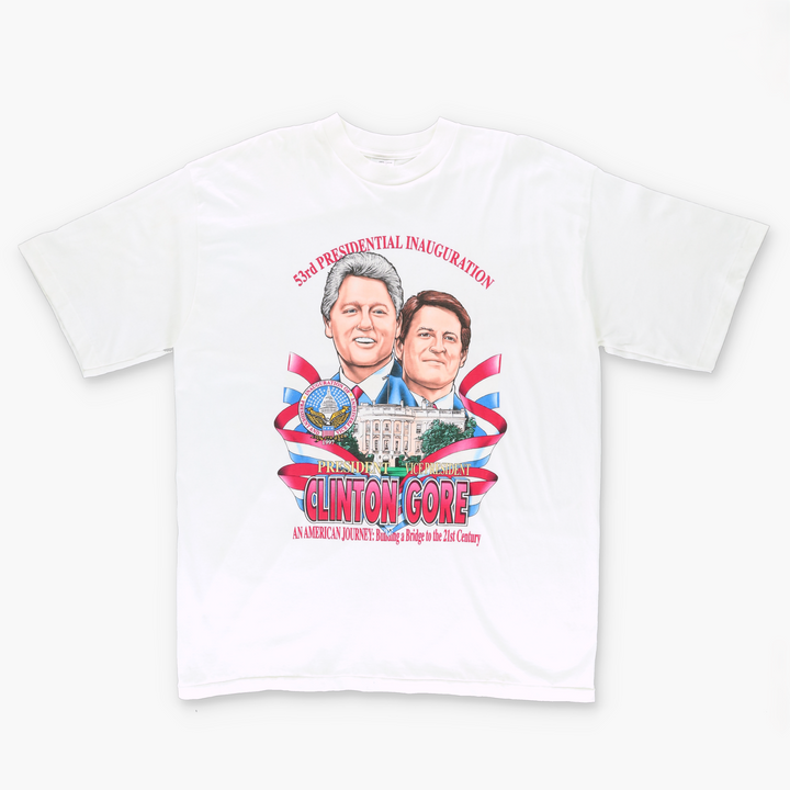 Clinton Gore 53rd Presidential Inauguration T-Shirt USA Made (XL-XXL)