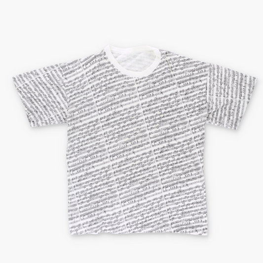 ALBERT ELOVITZ Sheet Music Graphic T-Shirt (M)