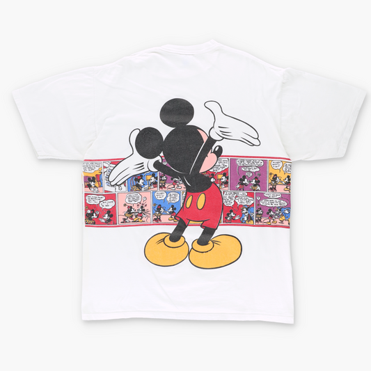 DISNEY Mickey Mouse Comic Strip Graphic T-Shirt USA Made (XL)