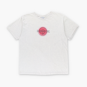 REEBOK Light Heather Grey & Red Swirl Branded T-Shirt (XL)