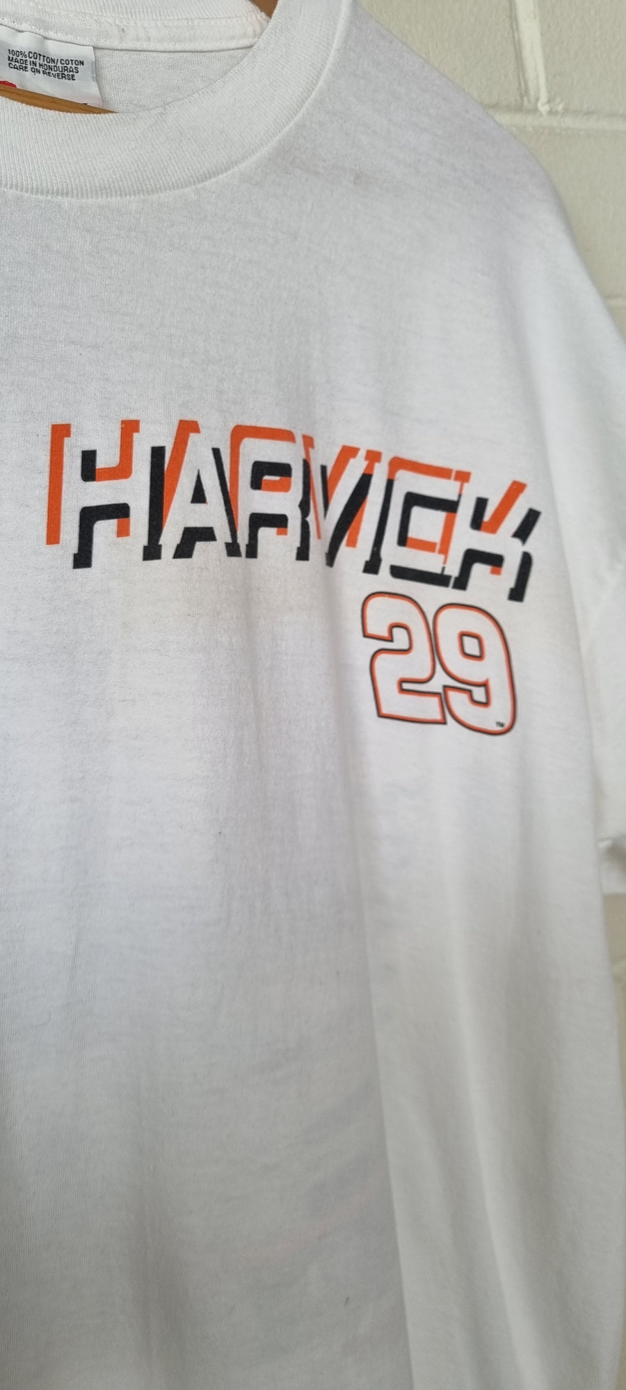 NASCAR Kevin Harvick #29 Front & Back Car Racing Print Tee (L-XL) - Vintage Sole Melbourne