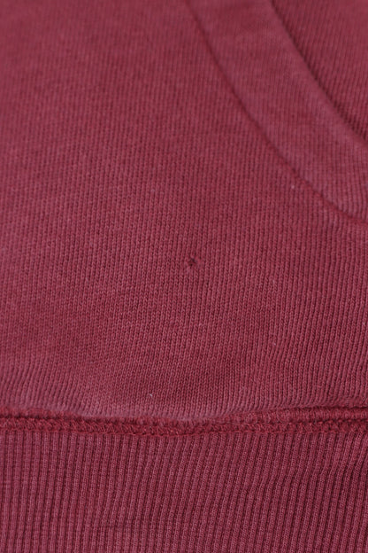REEBOK Maroon Big Logo Hoodie (M) - Vintage Sole Melbourne