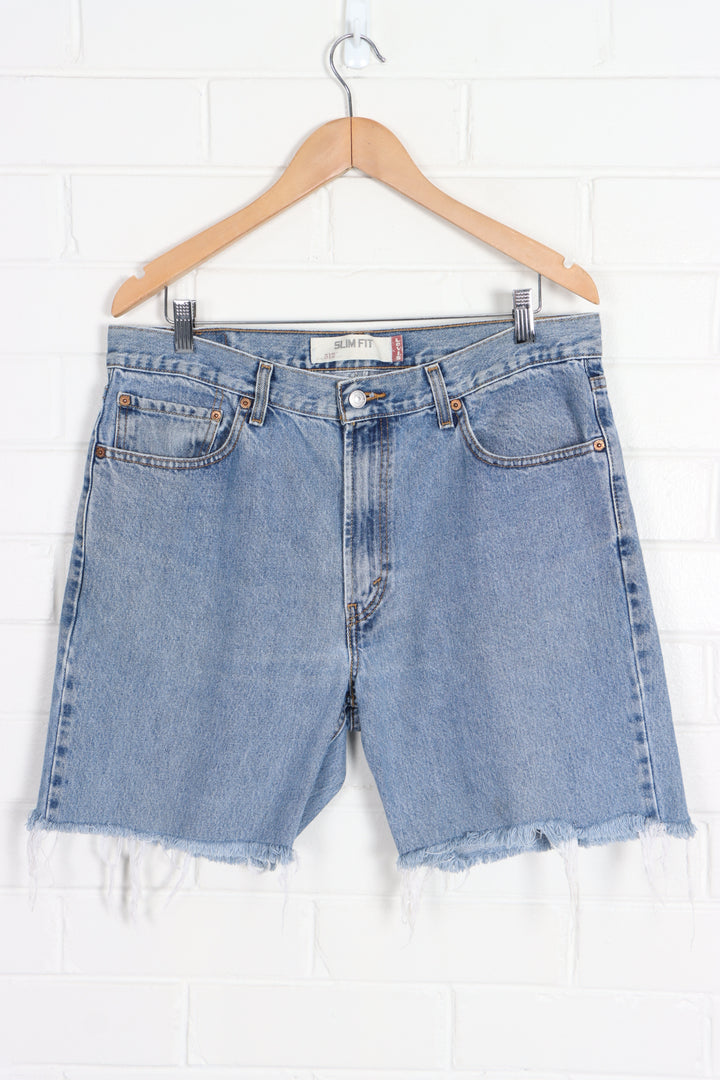 Vintage LEVI'S 512 Slim Fit Frayed Shorts (36x32)
