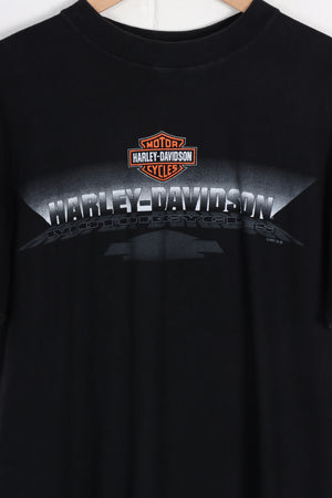 Vintage 1997 HARLEY DAVIDSON ABC Michigan Front Back Tee (L)