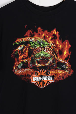 HARLEY DAVIDSON Orlando Florida Alligator Front & Back Graphic Tee (M)